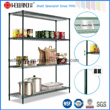 Adjustable Wire Metal Convenience Grocery Store Display Shelves, NSF Approval